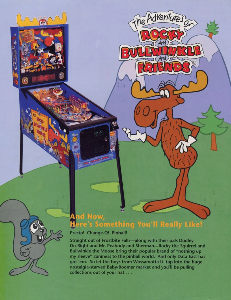 Flyer for Adventures of Rocky and Bullwinkle and Friends