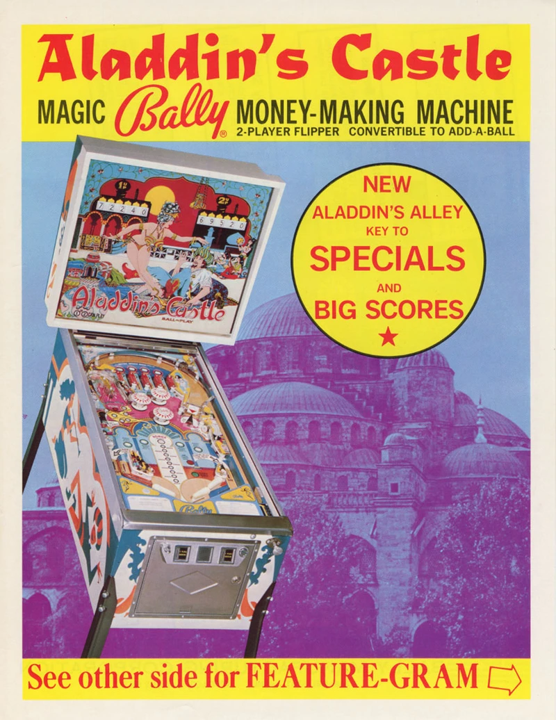 Flyer for Aladdin's Castle