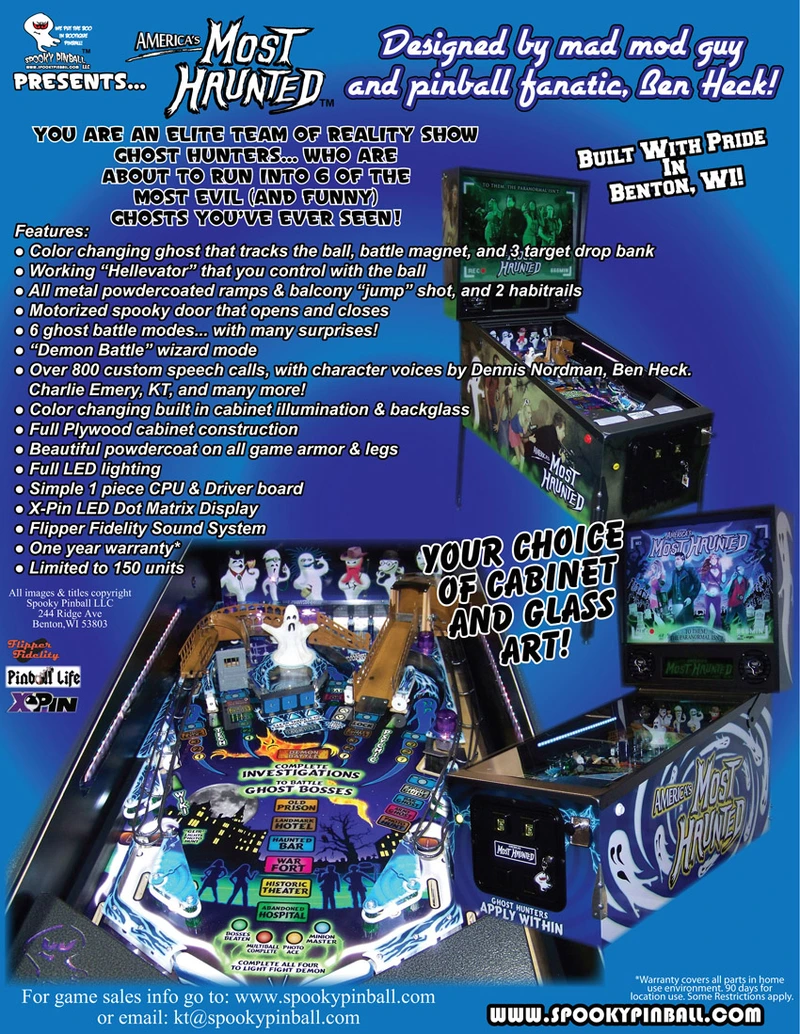 Flyer for America's Most Haunted
