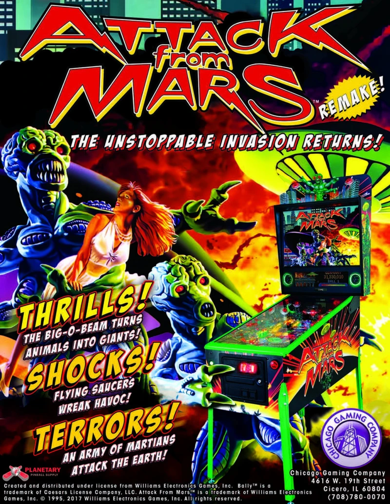 Flyer for Attack From Mars (Remake Special)