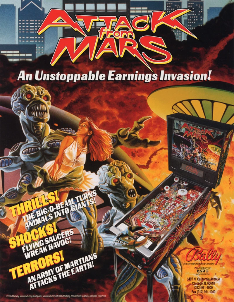 Dépliant pour Attack from Mars