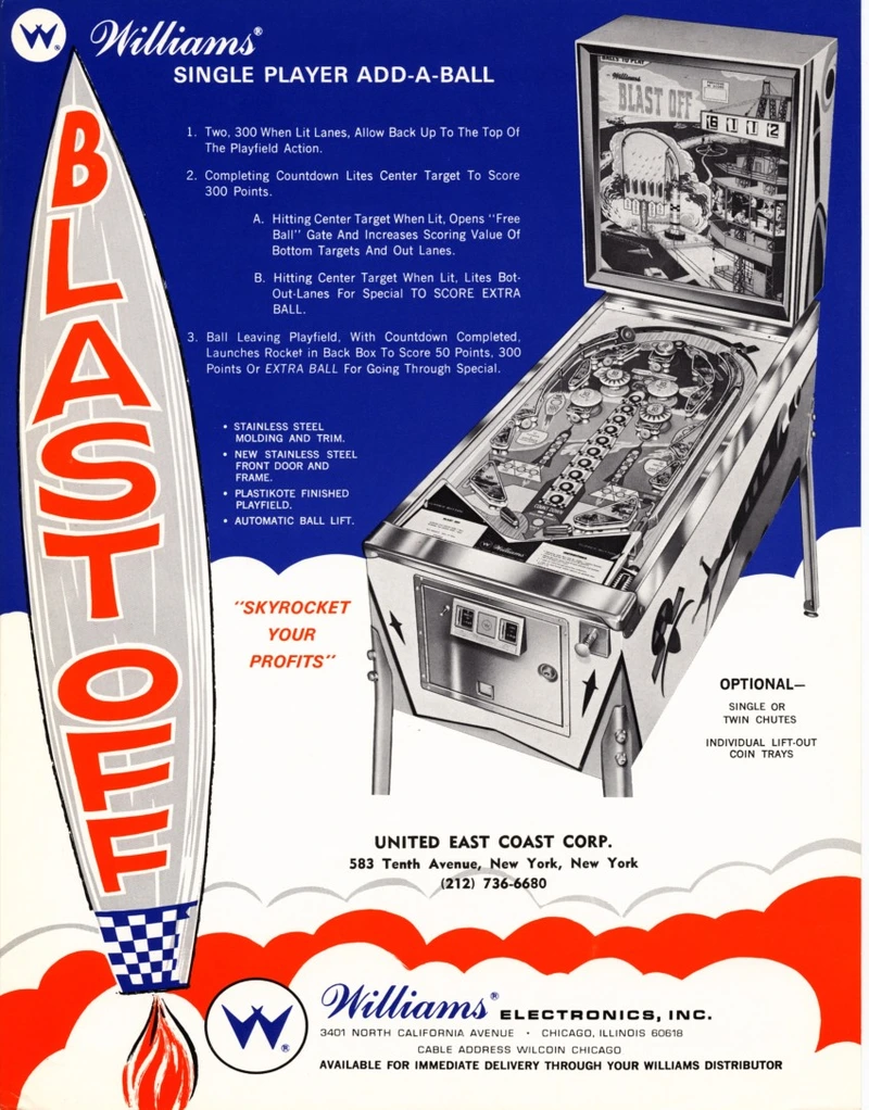 Dépliant pour Blast Off