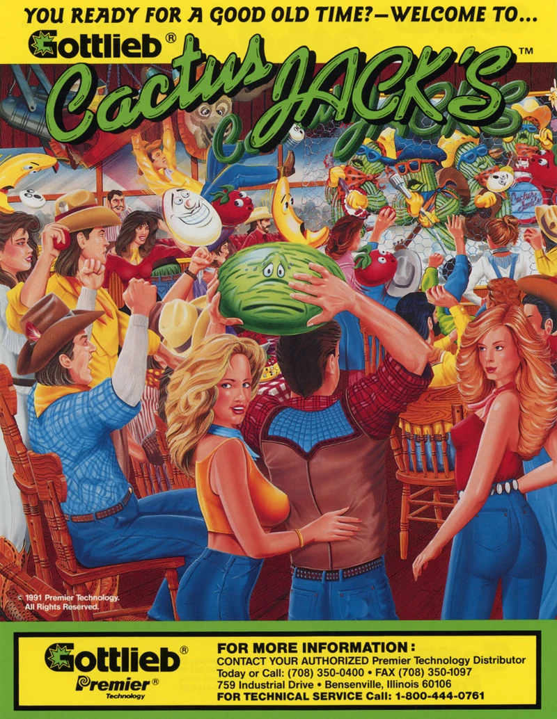 Flyer for Cactus Jack's