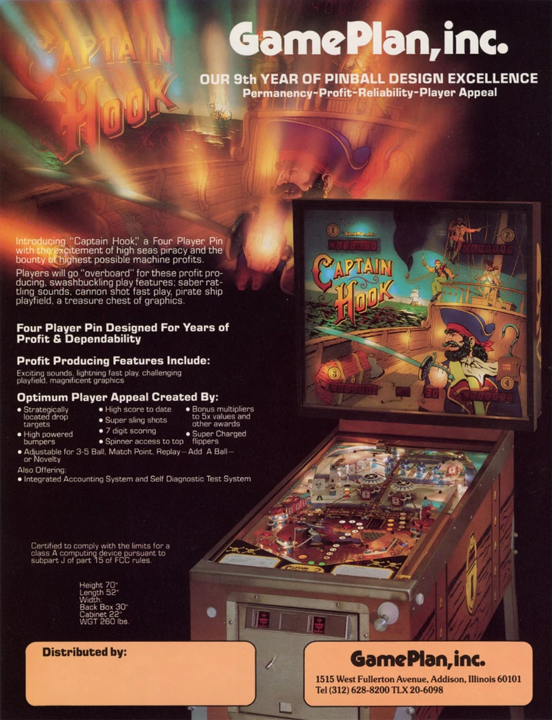 Flyer for Captain Hook