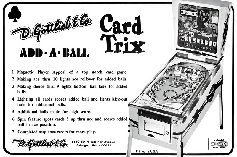 Dépliant pour Card Trix