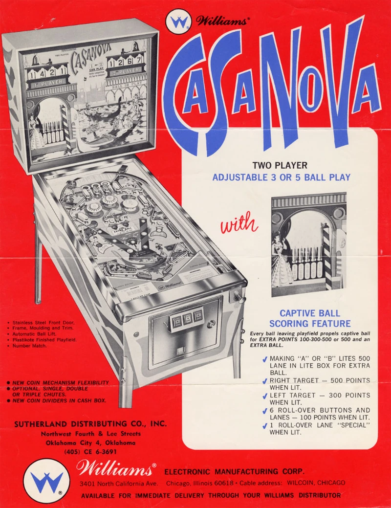 Dépliant pour Casanova