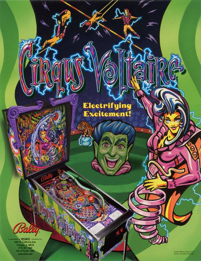 Flyer for Cirqus Voltaire