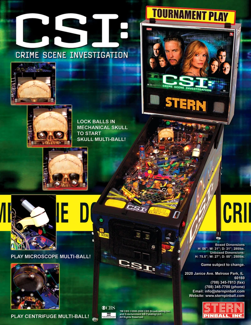 Flyer for CSI: Crime Scene Investigation