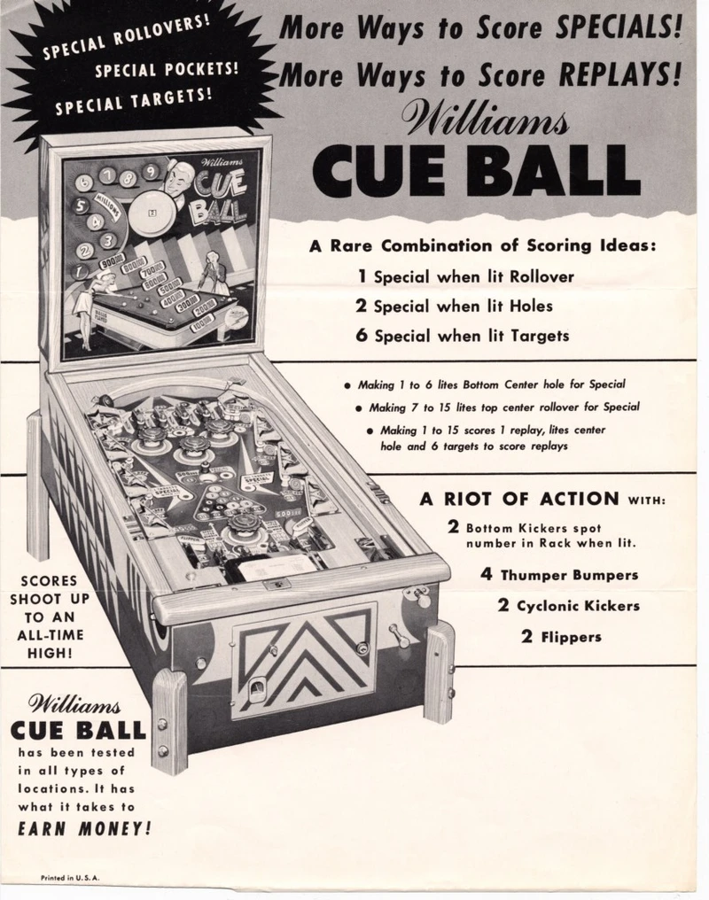 Dépliant pour Cue Ball