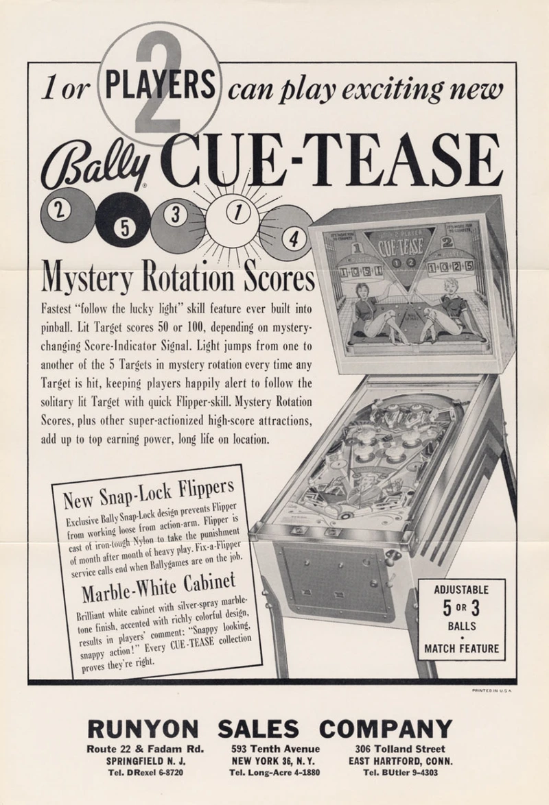 Flyer for Cue-Tease