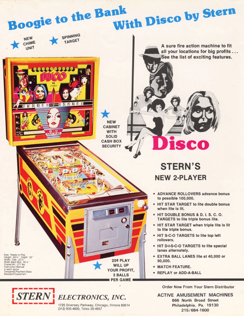 Dépliant pour Disco
