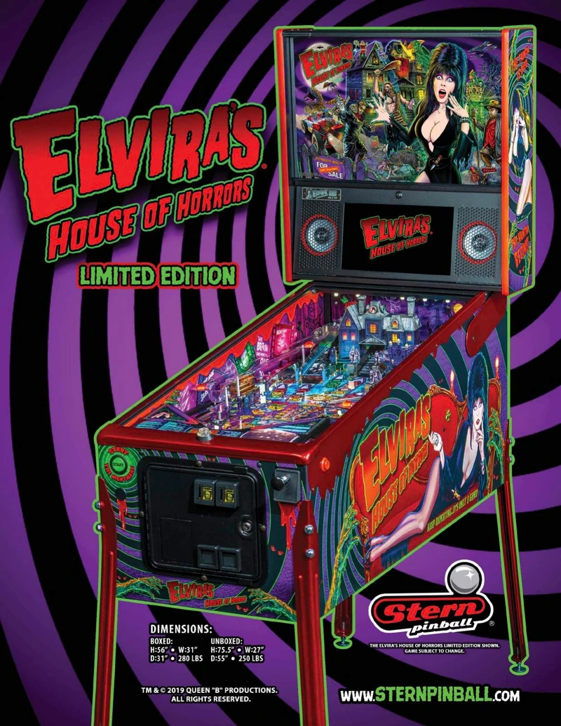 Flyer for Elvira's House of Horrors (LE)
