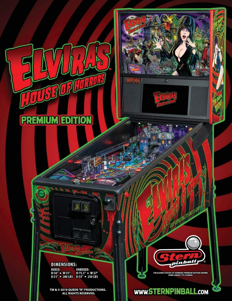 Flyer for Elvira's House of Horrors (Premium)