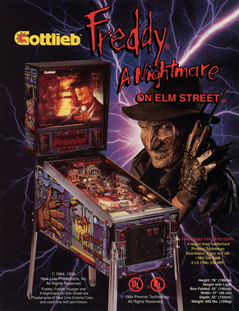 Flyer for Freddy: A Nightmare On Elm Street
