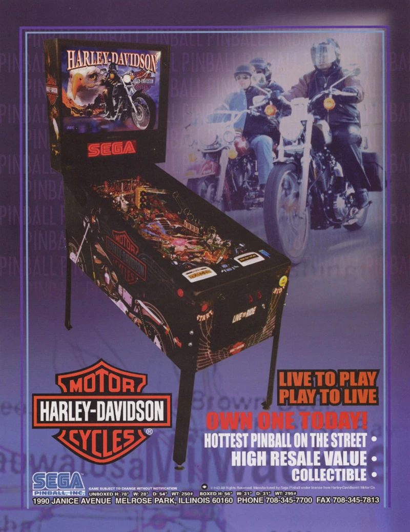 Dépliant pour Harley Davidson