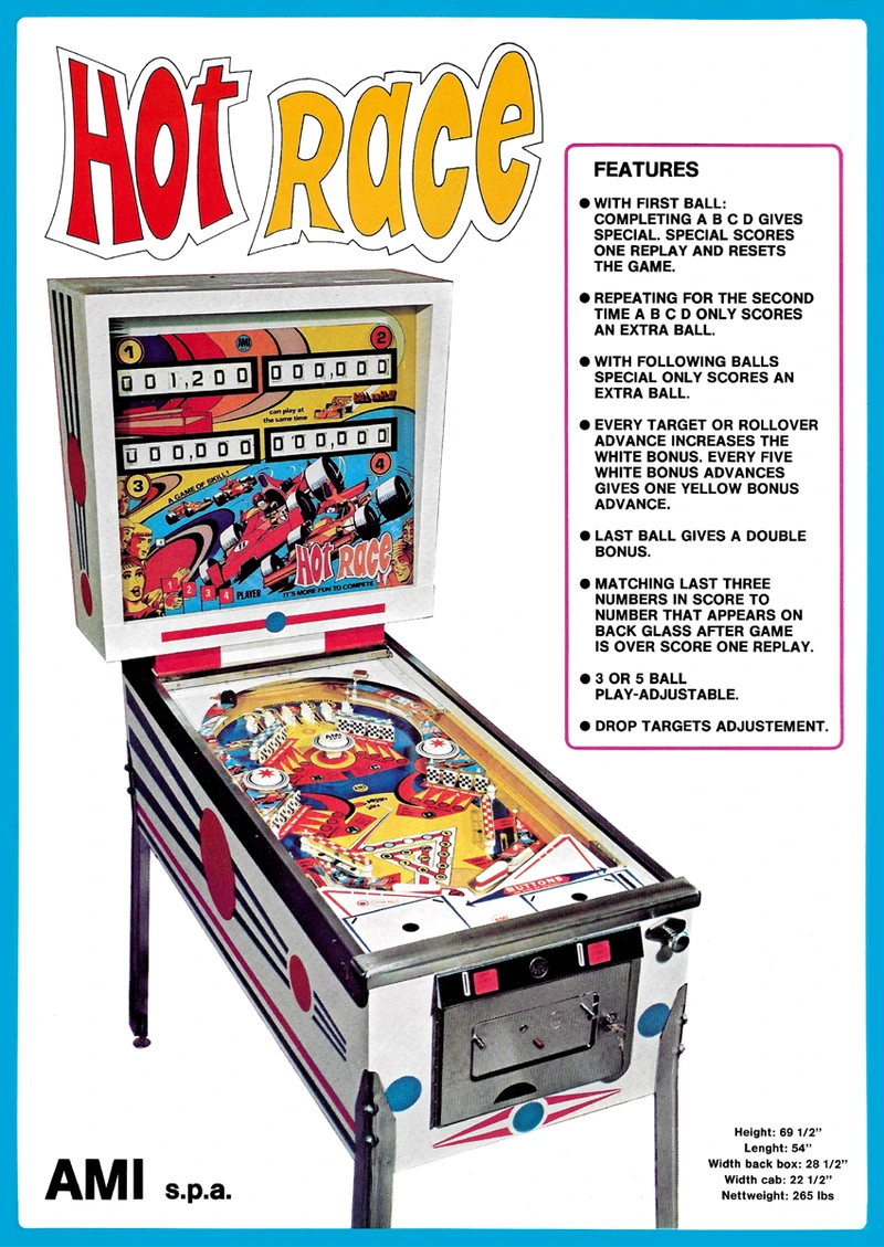 Dépliant pour Hot Race