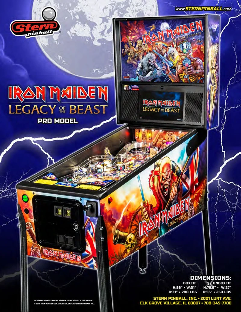 Flyer for Iron Maiden: Legacy of the Beast
