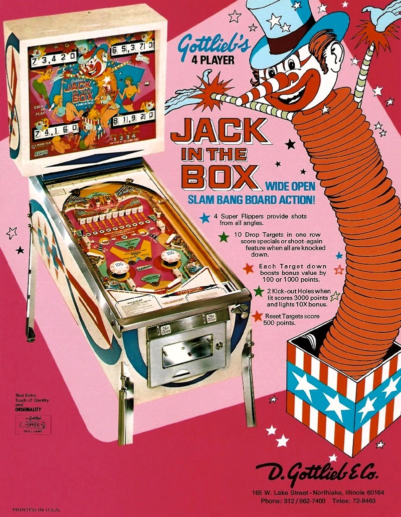 Dépliant pour Jack In The Box