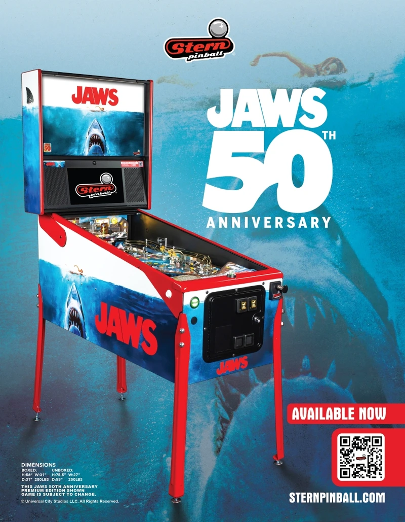 Flyer for Jaws (50th anniversary)
