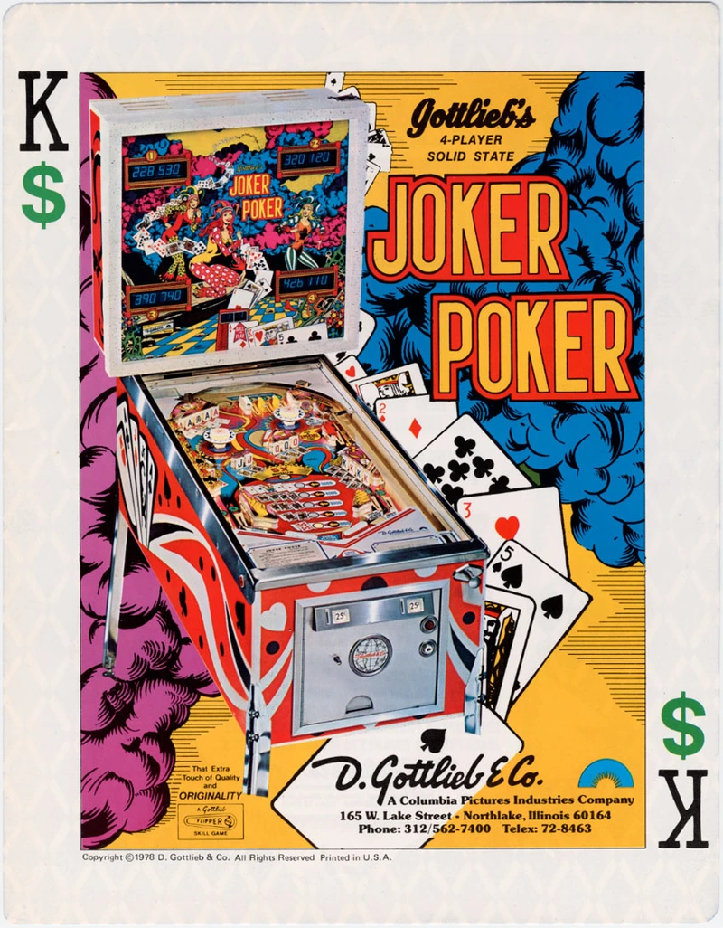 Dépliant pour Joker Poker