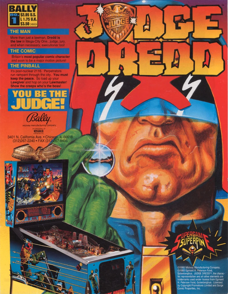 Flyer for Judge Dredd
