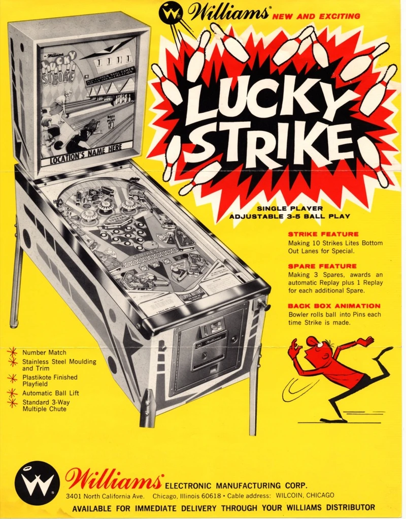 Dépliant pour Lucky Strike