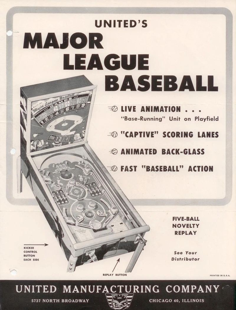 Dépliant pour Major League Baseball