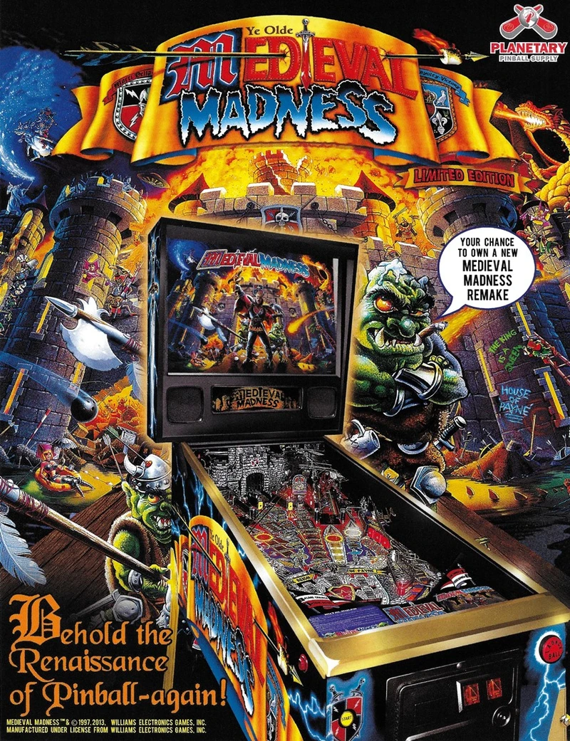 Flyer for Medieval Madness (Remake LE)