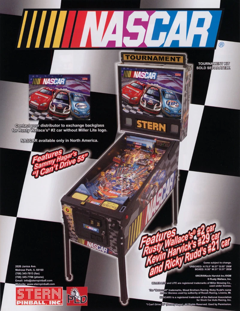 Flyer for Nascar