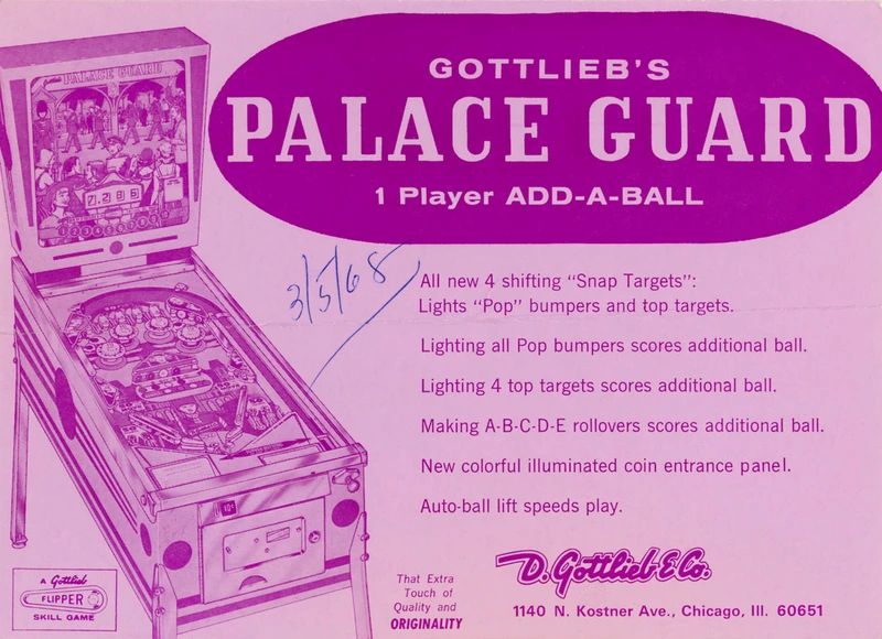 Dépliant pour Palace Guard
