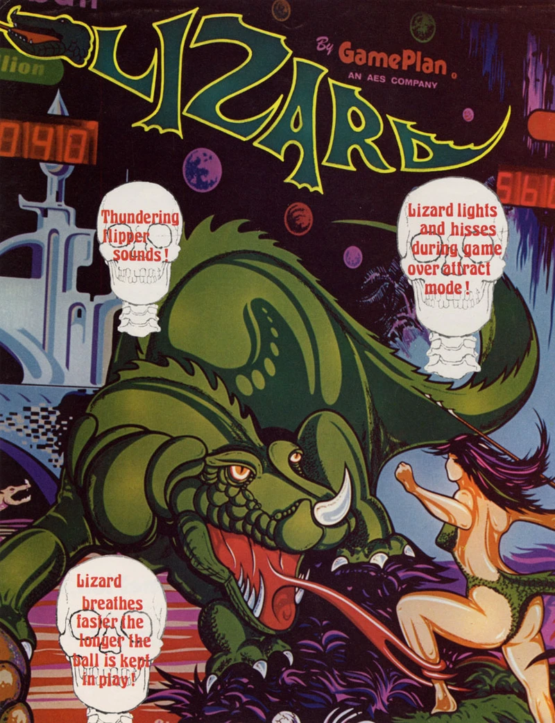 Flyer for Pinball Lizard