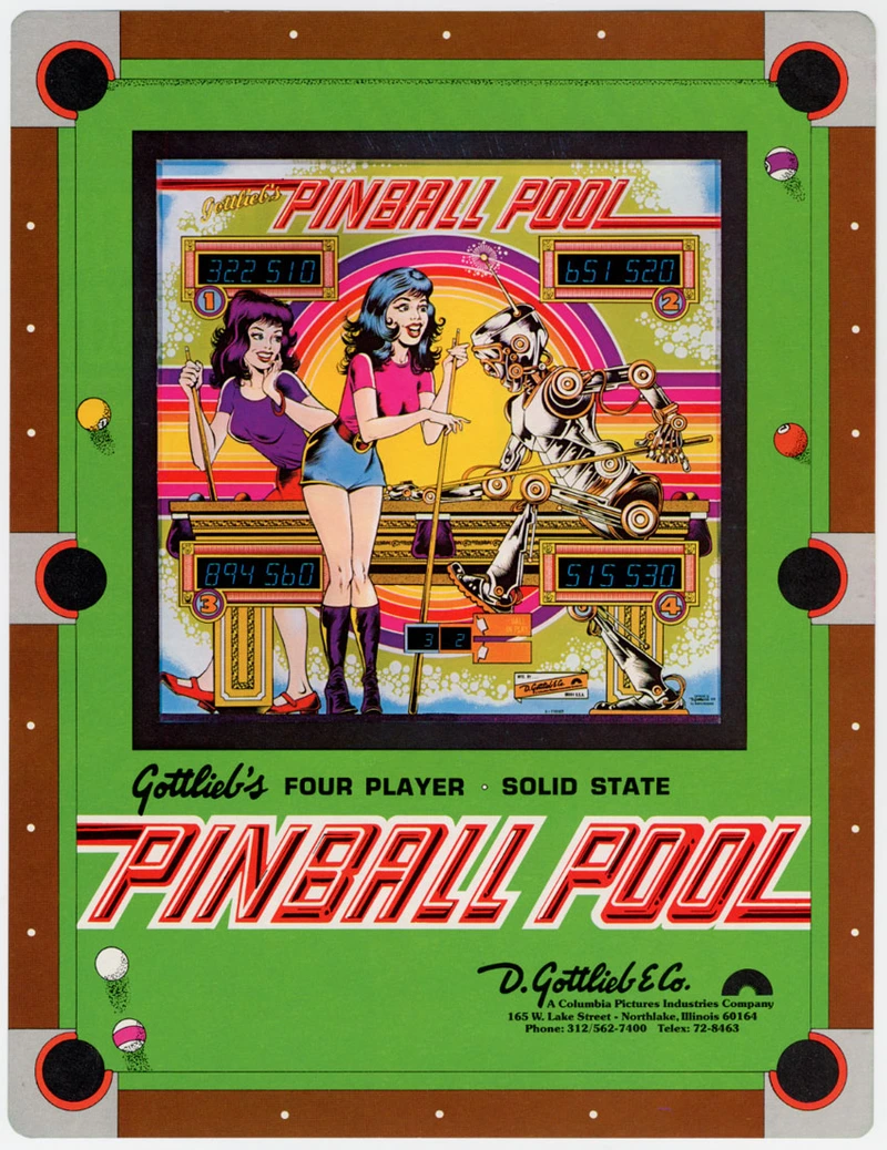 Dépliant pour Pinball Pool