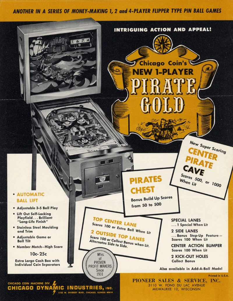 Dépliant pour Pirate Gold