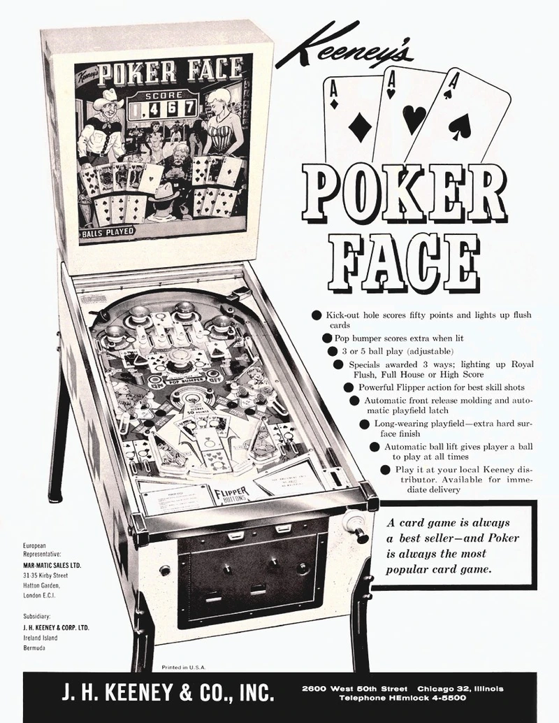 Dépliant pour Poker Face