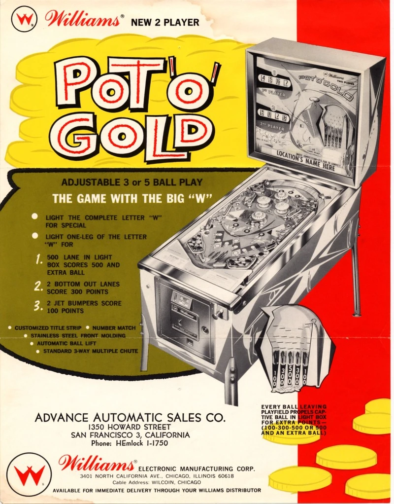 Dépliant pour Pot 'O' Gold