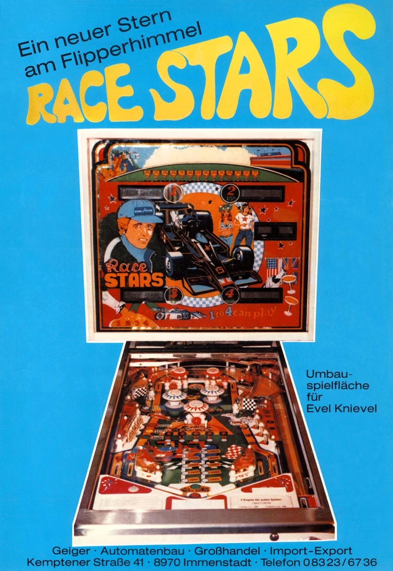 Dépliant pour Race Stars