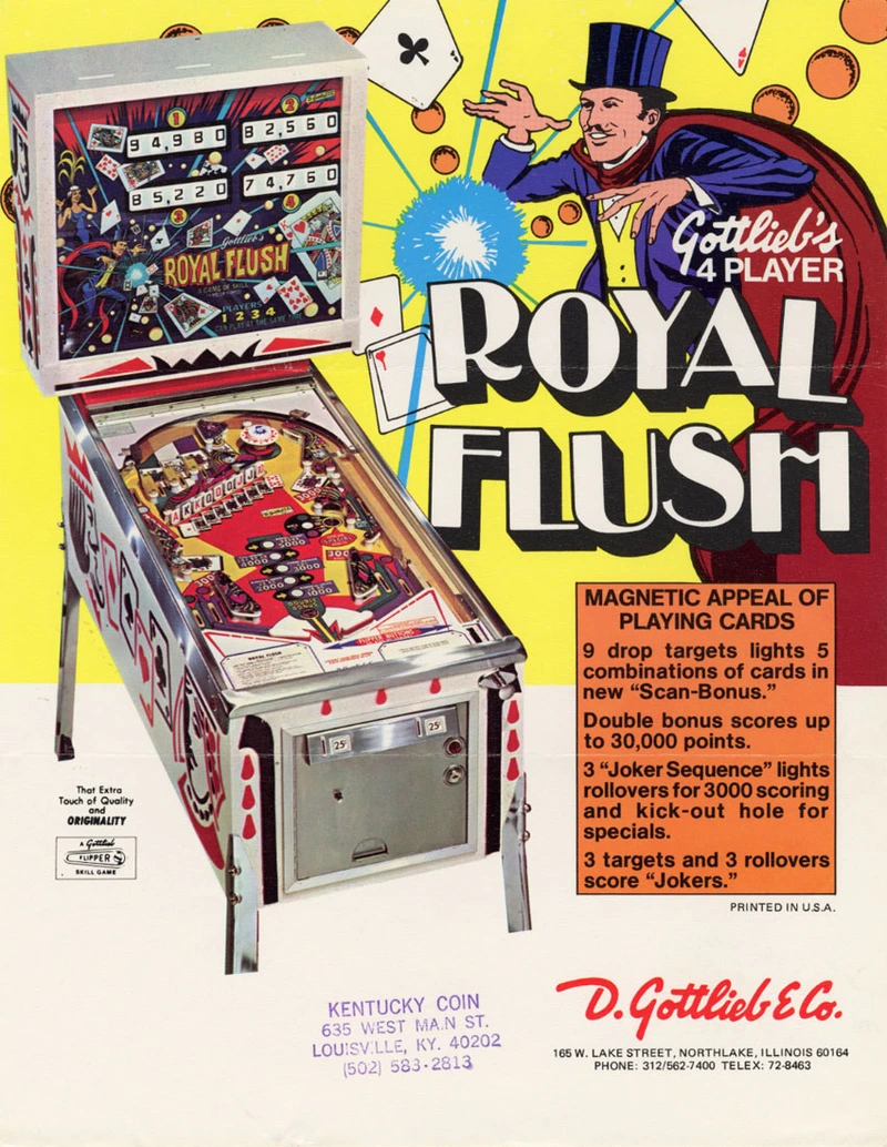 Dépliant pour Royal Flush