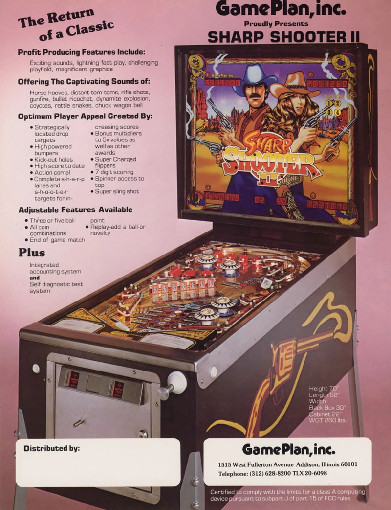 Dépliant pour Sharp Shooter II