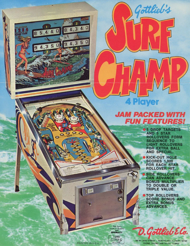 Flyer for Surf Champ