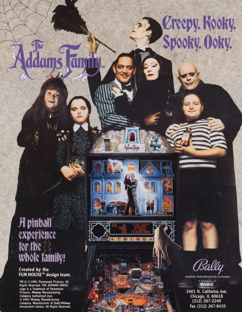 Flyer for The Addams Family