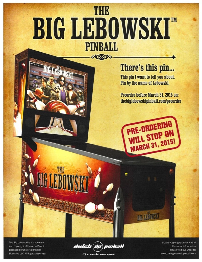 Dépliant pour The Big Lebowski