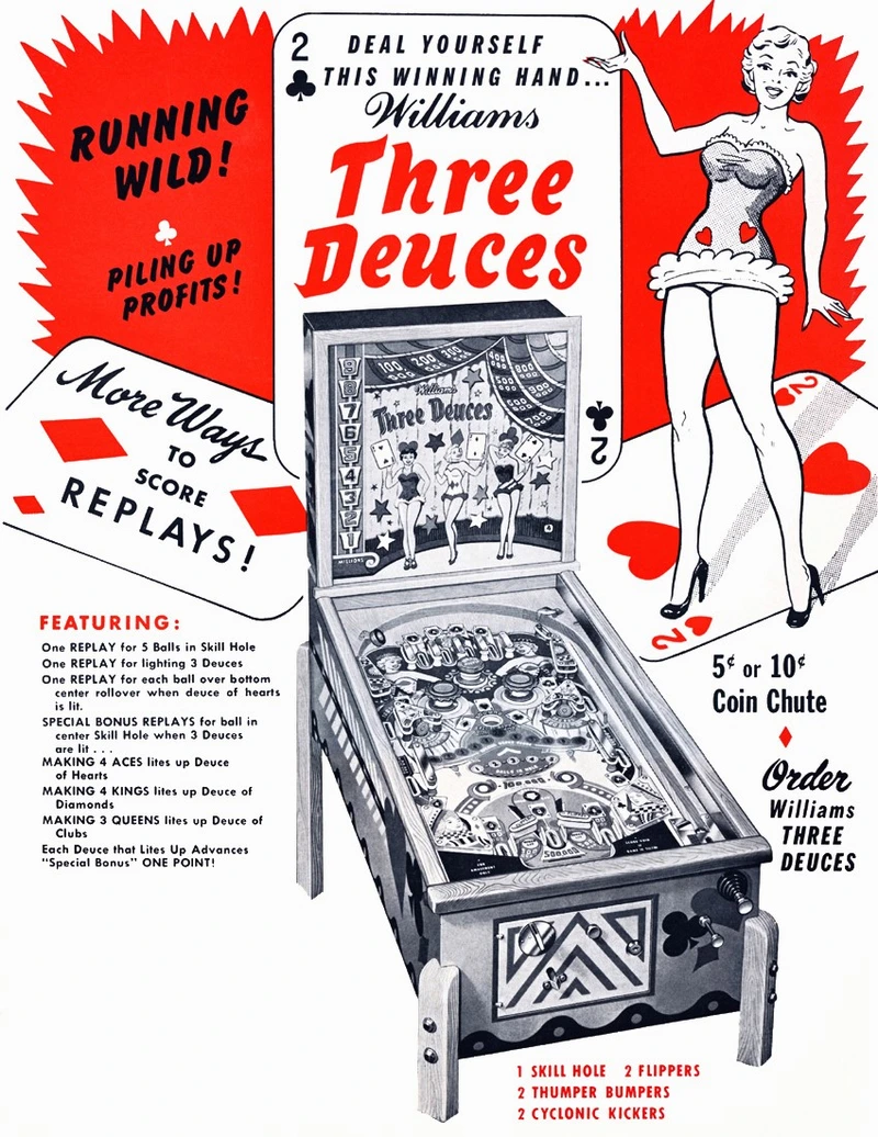 Flyer for Three Deuces