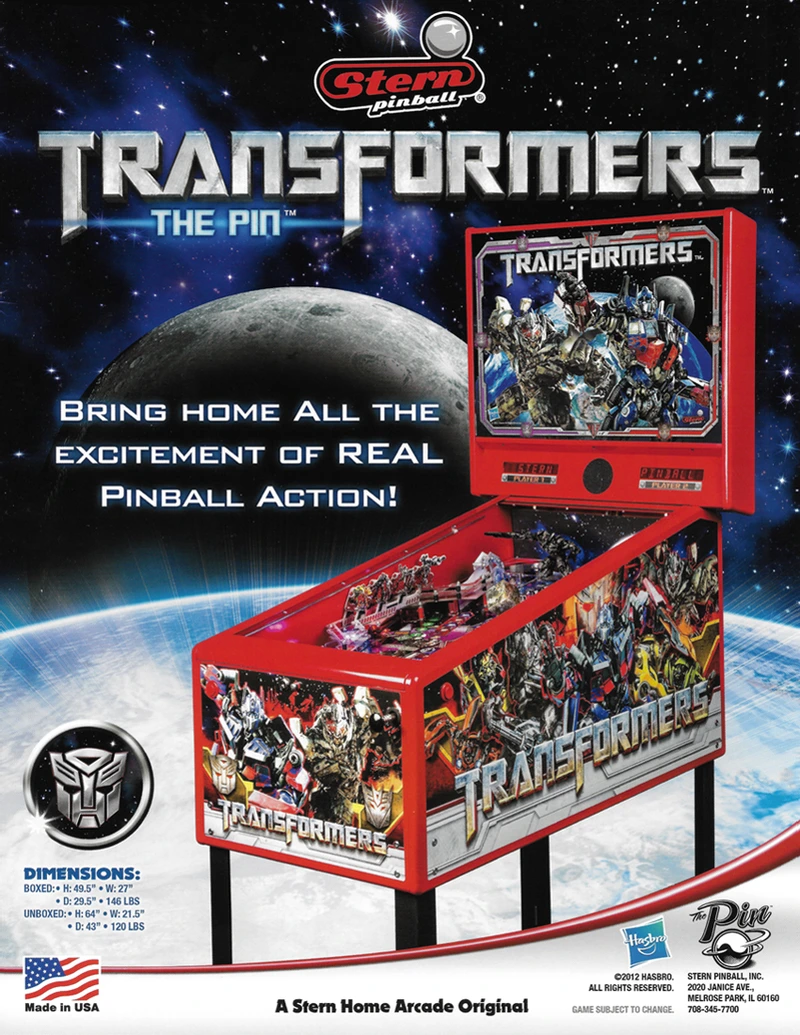 Flyer for Transformers The Pin